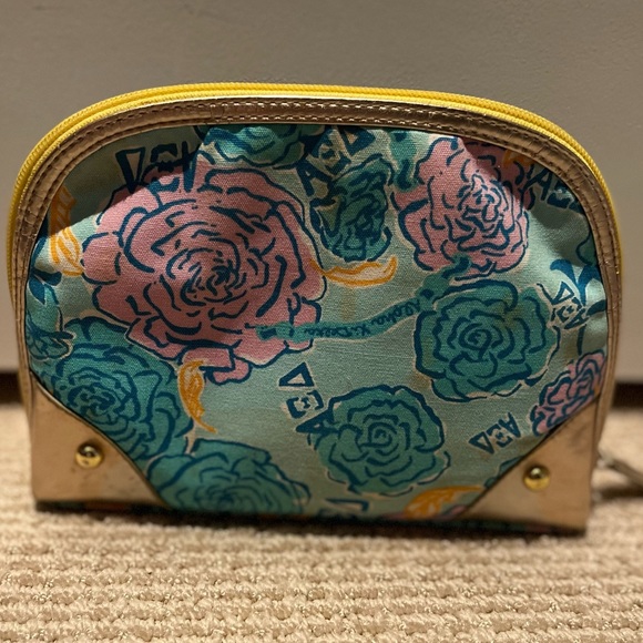 Lilly Pulitzer Sorority Alpha Xi Delta cosmetics/makeup bag - Picture 4 of 11